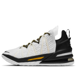 Кроссовки леброн 18 Nike, белый cq9283-100 | white/black/yellow