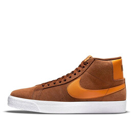 Кроссовки zoom blazer mid sb Nike, коричневый 864349-203 | brown/white