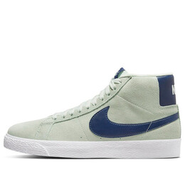 Кроссовки zoom blazer mid sb Nike, зеленый 864349-303 | light green/navy blue