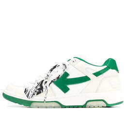 Кроссовки out of office low 'white green' Off-White, белый omia189f20lea0010155 | white/green