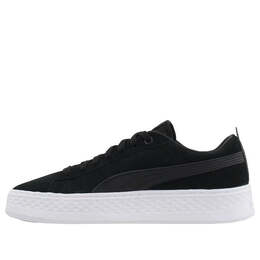 Кроссовки smash platform suede casual board shoes black/white Puma, черный 366488-01 | black