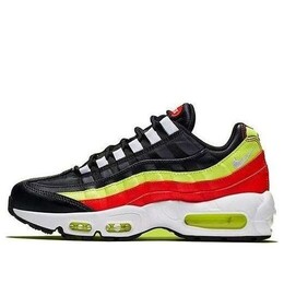 Кроссовки air max 95 Nike, черный 307960-019 | black/white-habanero red-volt