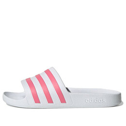 Кроссовки adilette aqua slide Adidas, белый gz5237 | cloud white/rose tone/cloud white