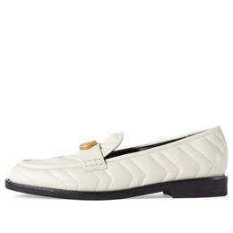 Кроссовки loafer with double g 'white' Gucci, белый 670399-bko60-9022 | white