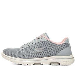 Кроссовки go walk 5 'gray pinkred' Skechers, серый 124155-gypk | gray/pinkred