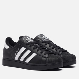Кроссовки Adidas Superstar II, цвет чёрный, размер 44 EU ji0079-4911352