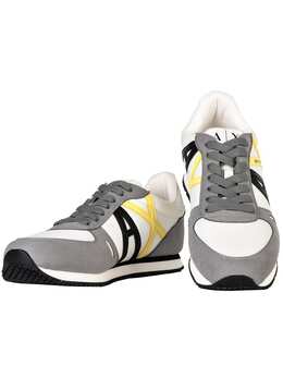 Кроссовки на шнуровке Armani Exchange, цвет neutral grey/off white 5705122 | neutral grey/off white