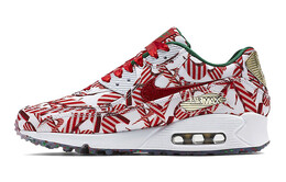 Кроссовки Nike Air Max 90 Candy Cane Christmas 2015 Women's 813150-101