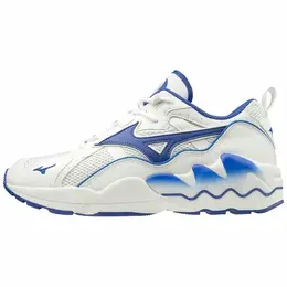 Кроссовки Mizuno Wave Rider 1, полнота F, размер 7 UK, белый/синий 101906367350