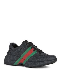 Мужские кроссовки Rhyton GG Supreme Canvas Gucci, черный 5329253 | black