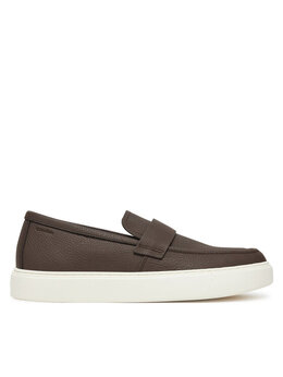 Кроссовки Moccasin Lth Unlined HM0HM01813 Calvin Klein, коричневый 0000304828225 | braun
