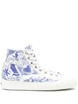 Moschino printed sneakers 27612046