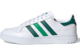 Кроссовки женские Adidas Team Court с полосками, бело-зеленый fw5067