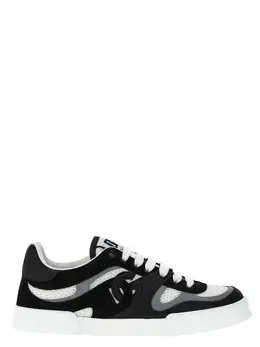 Dolce & Gabbana-Strobel Portofino Light Sneakers Bianco/Nero-Uomo 52189186031956