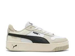 Кроссовки Puma Carina Street — женские, белые/бежевые/черные 599504 | white/beige/black
