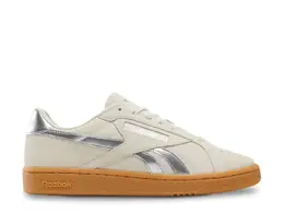 Кроссовки Reebok Club C Grounds UK — женские, бежевый/серебристый металлик 580977 | beige/silver metallic