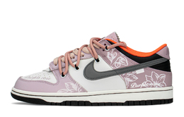 Кроссовки Nike Dunk Skateboard Shoes Women's Low-Top Purple White dh9765-003(teama-dk女紫花纹s-box)