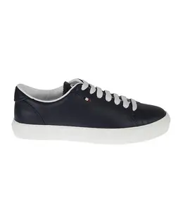 Кожаные кроссовки мужские Moncler, синий 4m00290019mt_778 blue | blau