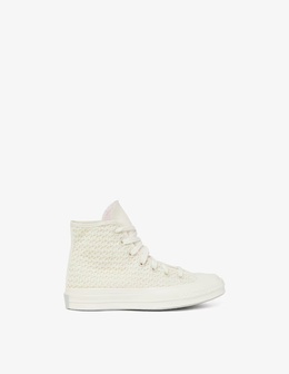 Кроссовки Chuck 70, связанные крючком Converse, цвет Egret/Lilac Daze 1053514455001 | egret/lilac daze