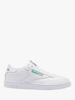 Кожаные кроссовки club c 85 Reebok, цвет White/Green 14596242 | white/green