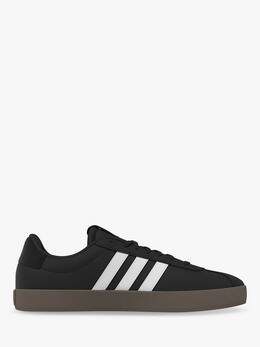 Кроссовки на контрастной подошве vl court Adidas, черный/белый 14597321 | black/white