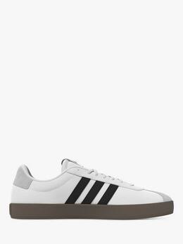 Кроссовки на контрастной подошве vl court Adidas, белый/черный 14597321 | white/black