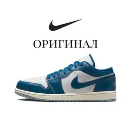 Кроссовки Nike Air Jordan 1 Low, полнота B (US)/ на среднюю стопу, размер 37.5EU/23.5CM, industrial blue 103831918977