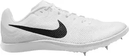 Легкоатлетические кроссовки Nike Zoom Rival Distance, цвет White/Black/Metallic Silver 9248307 | white/black/metallic silver