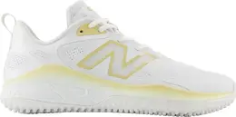 Женские кроссовки для софтбола для газона New Balance VELO v4, белый/золотой 11602422 | white/gold