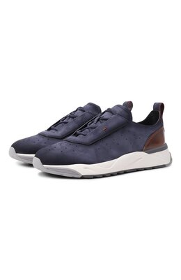 Кроссовки Innova из нубука Santoni mbig22032bgrt0pq