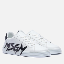 Мужские кроссовки MSGM Iconic Brush Stroke Logo, цвет белый, размер 42 EU 3740ms506 924 01-4918351