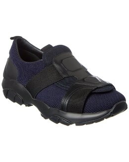 Кроссовки Ferragamo с кожаной отделкой Salvatore Ferragamo, синий 7863283646524 | blue