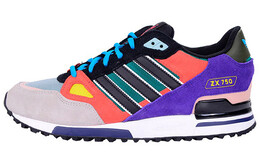 Кроссовки ZX 750 Lifestyle унисекс с низким верхом черного цвета. Фиолетовый Adidas af6292