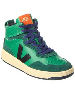 Кожаные кроссовки Veja V-95, зеленый 7877794398268 | green