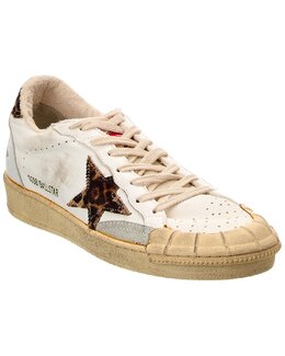 Кроссовки Golden Goose Ballstar из кожи и ворса теленка 7905178517564 | white