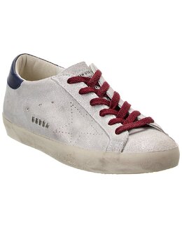 Кроссовки Golden Goose Superstar из замши с блестками 7905054654524 | grey