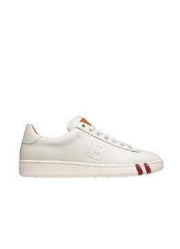 Женские белые кожаные кроссовки Bally Wivian 6205880 7888741269564 | white