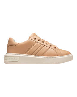 Женские однотонные кроссовки Bally Mandye 6238694 Corda Calf, бежевый 7888749133884 | beige