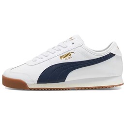 Кроссовки мужские Roma Lifestyle Shoes Men Low-Top White/Blue Puma 398634-04 | white/blue