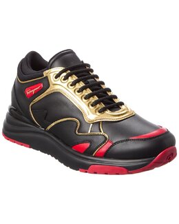 Ferragamo Now 1 Кожаные кроссовки Salvatore Ferragamo, черный 7860864614460 | black