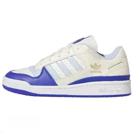 Кроссовки Adidas Forum Low Classic Cream White Clear Sky Semi Lucid Blue, синий if7815 | blue with white lettering
