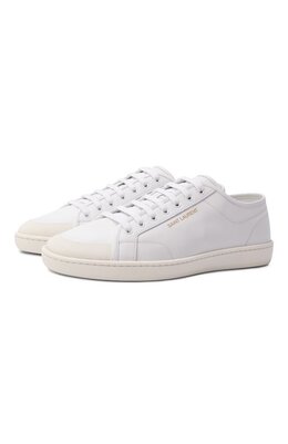 Кожаные кеды Saint Laurent 820087/00n00