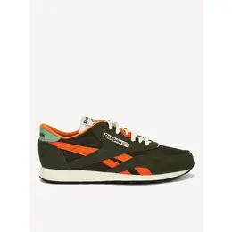 Кроссовки Reebok CL Nylon, размер 8,5 US, зеленый/оранжевый/бежевый 103675972664