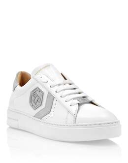 Кроссовки Arrow Force из кожи с низким верхом Philipp Plein, белый/белый 7919872442428 | white/white