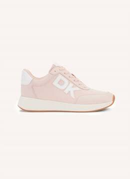Женские кроссовки Oaks Logo Lace Up Sneaker в цвете Pale Blush Dkny 7726561230908 | pale blush