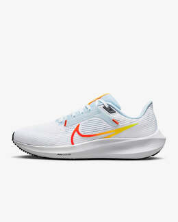 Женские кроссовки Pegasus 40 Road Running в цвете белый/синий/лазерный оранжевый/пиковый красный Nike 7152890609724 | white/blue tint/laser orange/picante red