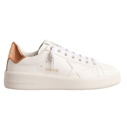 Женские кроссовки Golden Goose Purestar Bio-Based White Star и Bronze Metallic Heel Tab 7866939834428 | multi