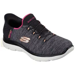 Тапочки Skechers "SUMMITS DAZZLING HAZE", кроссовки без шнуровки, повседневная обувь с тонкими контрастными деталями, цвет Schwarz-Meliert 4260474821 | schwarz-meliert