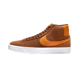 Скейтерские кеды Nike SB Zoom Blazer Mid, коричневый/оранжевый 864349203 | brown