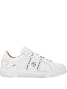 Кожаные кроссовки Philipp Plein, белый paesusc0754ple075n | белый